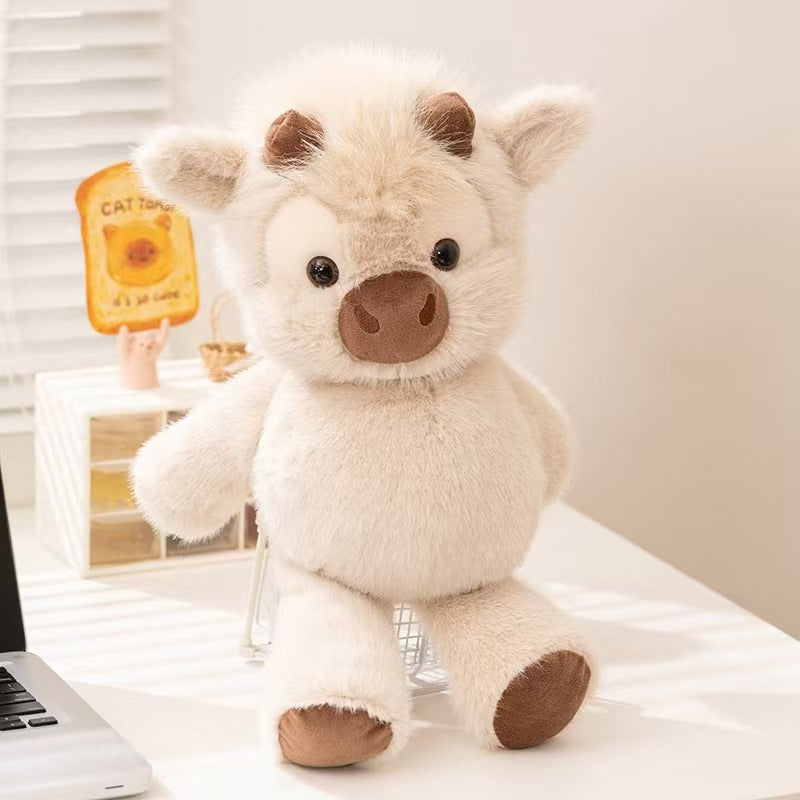 Highland Cow Plush Toy Close Up