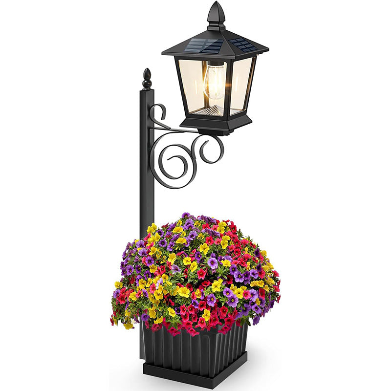 Solar Powered Flower Pot Decorative Light